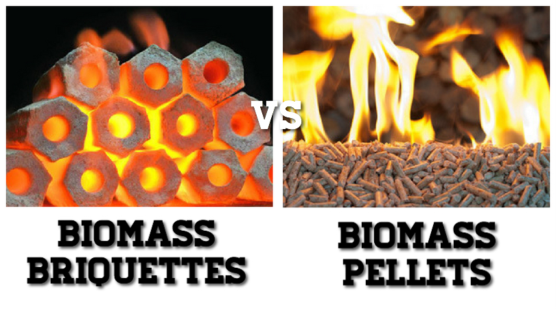 biomass pellet vs briquettes